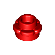 Flower 1X1 - Bright Red
