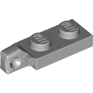 Plate 1X2 W/Stub Vertical/End - Medium Stone Grey