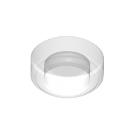 Flat Tile 1X1, Round - Transparent
