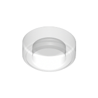Flat Tile 1X1, Round - Transparent