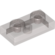 Plate 1X2 - Transparent Brown