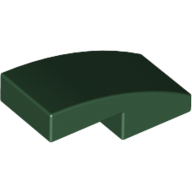 Plate W. Bow 1X2X2/3 - Earth Green