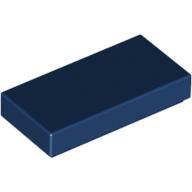 Flat Tile 1X2 - Earth Blue