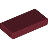 Flat Tile 1X2 - Dark Red