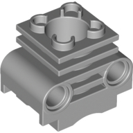 Plastic Motor, Cylinder - Medium Stone Grey