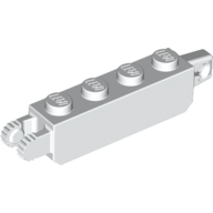Brick 1X4 Fric/Stub/Fork Vert. - White
