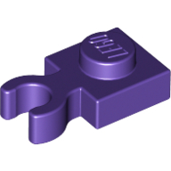 Plate 1X1 W. Holder - Medium Lilac