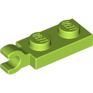 Plate 2X1 W/Holder,Vertical - Bright Yellowish Green