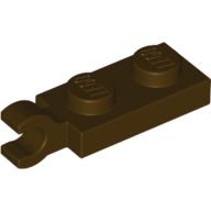 Plate 2X1 W/Holder,Vertical - Dark Brown