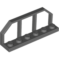 Hand Rail 1.5X6X2 - Dark Stone Grey