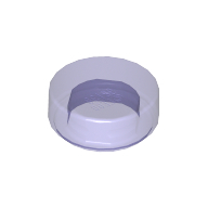 Flat Tile 1X1, Round - Transparent Bright Violet