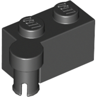 Hinge 1X2 Upper Part - Black