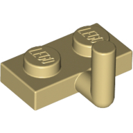Plate 1X2 W. Vertical Schaft - Brick Yellow