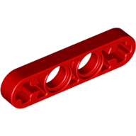 Lever 1X4, Without Notch - Bright Red