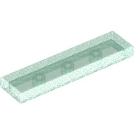 Flat Tile 1X4 - Transparent Light Blue With Opalescence