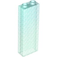 Brick 1X2X5 - Transparent Light Blue With Opalescence