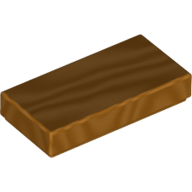Flat Tile 1X2, No. 263 - Gold Ink