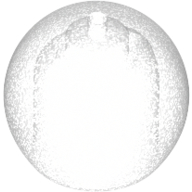 Mini Helmet, No. 253 - Transparent With Opalescence