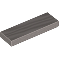 Flat Tile 1X3, No. 14 - Silver Ink