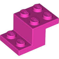Brick W/ Plate 2X3X1 1/3 - Bright Purple