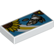 Flat Tile 1X2, No. 341 - White