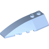 Left Shell 2X6 W/Bow/Angle - Light Royal Blue