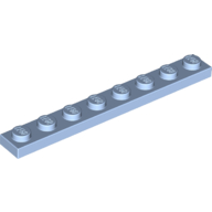 Plate 1X8 - Light Royal Blue