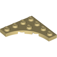 Plate 4X4, W/ Arch - Brick Yellow