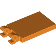 Plate 2X3 W/ Holder - Bright Orange