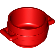 Fabuland Pot - Bright Red