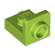 Plate 1X1, W/ 1.5 Plate 1X1, Upwards - Bright Yellowish Green