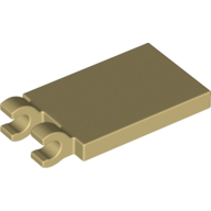 Plate 2X3 W. Holder - Brick Yellow