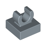Plate 1X1 W. Up Right Holder - Sand Blue