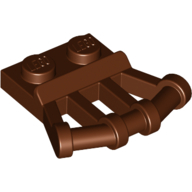 Plate 1X2 W.Minuscule3.2 Shaft 22.5 D. - Reddish Brown