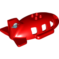 Plane Top 6X12X3, No. 3 - Bright Red