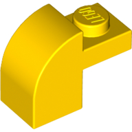 Brick 1X1X1 1/3, W/ Arch - Bright Yellow