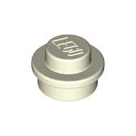 Plate 1X1 Round - White Glow
