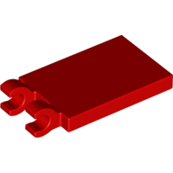 Plate 2X3 W. Holder - Bright Red