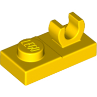 Plate 1X2 W. Vertical Grip - Bright Yellow