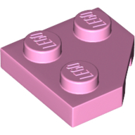 Plate 2X2, Corner, 45 Deg. - Light Purple
