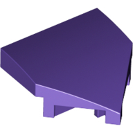 Plate W/ Bow 2X2X2/3, 45 Deg. - Medium Lilac