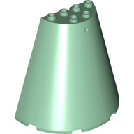 Cone, Half 8X4X6 - Sand Green