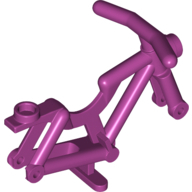 Mini Bicycle Frame - Bright Reddish Violet