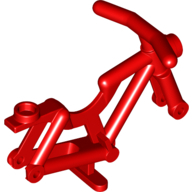 Mini Bicycle Frame - Bright Red