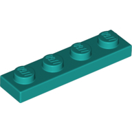 Plate 1X4 - Bright Bluish Green