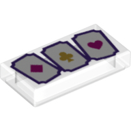 Flat Tile 1X2, No. 336 - Transparent