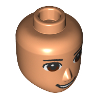 Mini Doll, Head, No. 263 - Nougat