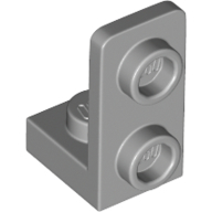 Plate 1X1, W/ 1.5 Plate 1X2, Upwards - Medium Stone Grey