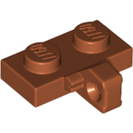 Plate 1X2 W. Stub/Vertical - Dark Orange