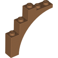 Brick W. Bow 1X5X4 - Medium Nougat